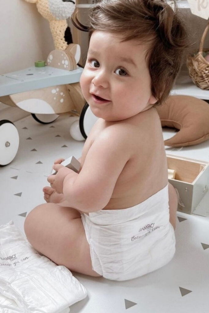 9 Biodegradable Nappies That Are Better for Bums and the Planet #biodegradablenappies #bestbiodegradablenappies #biodegradablenappiesuk #biodegradablenappiesaustralia #whichnappiesarebiodegradable? #affordablebiodegradablenappies #sustainablejungle Image by Bambo Nature