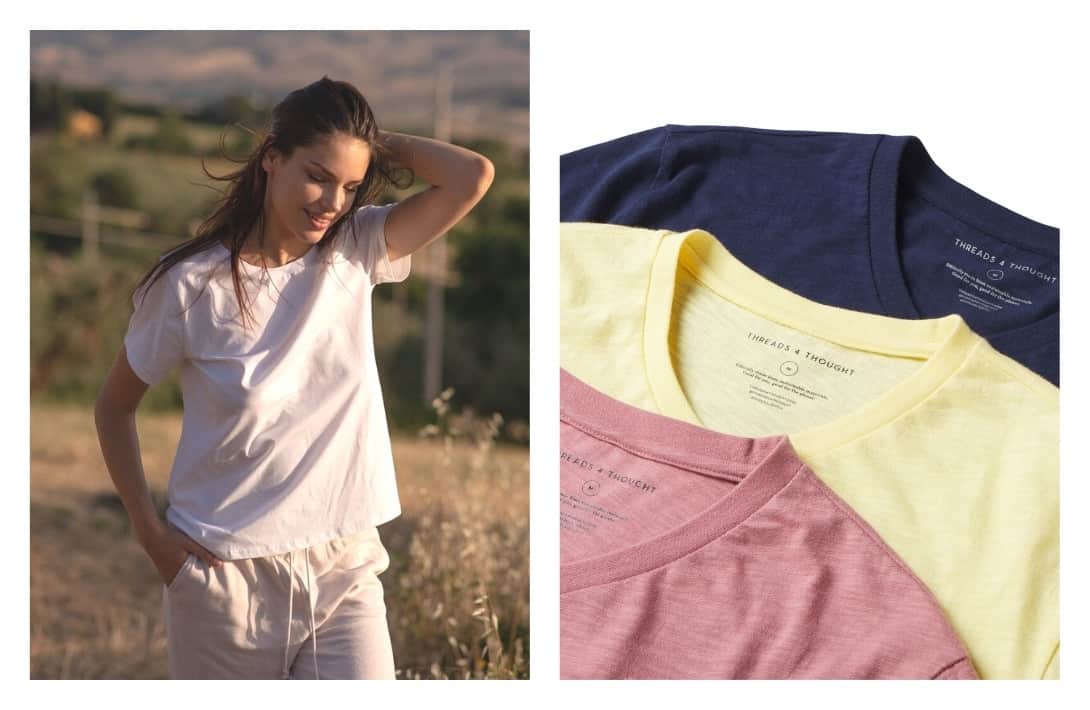 9 Sustainable T-Shirts That Are Tee-Rifficly Eco-Friendly #ecofriendlytshirts #sustainabletshirts #ethicaltshirts #fairtradetshirts #environmentallyfriendlytshirts #sustainablejungle Images by Threads 4 Thought