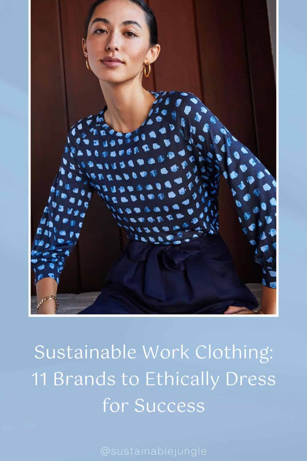 Sustainable Work Clothing: 11 Brands to Ethically Dress for Success #sustainableworkclothing #sustainableclothingforwork #sustainableclothingbrandsforwork #sustainableworkclothes #sustainableworkwear #ethicalworkclothing #sustainablejungle Image by M.M.LaFleur 