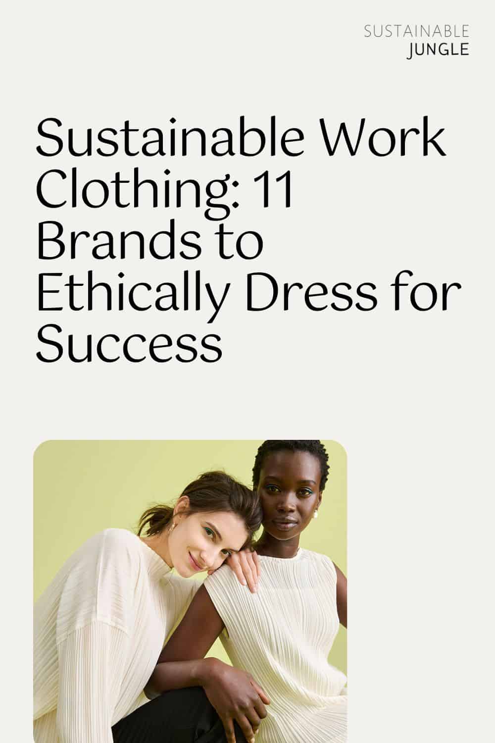 Sustainable Work Clothing: 11 Brands to Ethically Dress for Success #sustainableworkclothing #sustainableclothingforwork #sustainableclothingbrandsforwork #sustainableworkclothes #sustainableworkwear #ethicalworkclothing #sustainablejungle Image by M.M.LaFleur