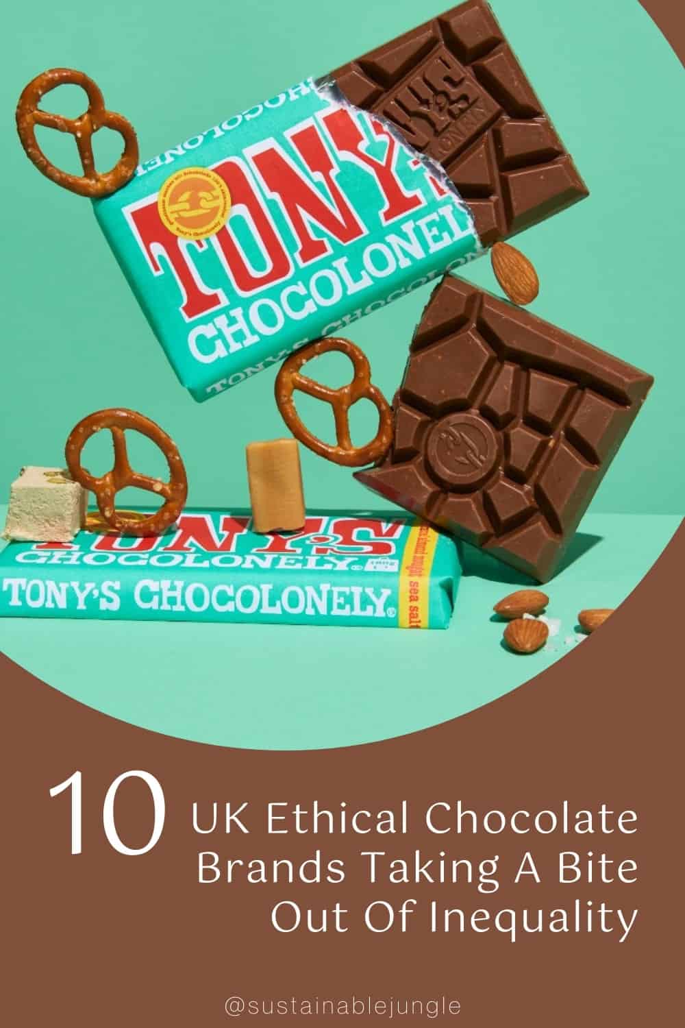 10 UK Ethical Chocolate Brands Taking A Bite Out Of Inequality #ethicalchocolateUK #mostethicalchocolateUK #ethicalveganchocolateUK #ethicalchocolatecompaniesUK #ethicalchocolatebrandsUK #bestethicalchocolateUK #sustainablechocolate #sustainablechocolatebrands #sustainablechocolatepackaging #sustainablechocolatebars #sustainablechocolateUK #fairtradechocolate #ecofriendlychocolate #sustainablejungle Image by Tony's Chocolonely