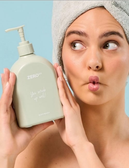 Body Wash Refills: 11 Zero Waste Ways To A Sustainable Scrub #bodywashrefills #bulkbodywashrefills #bodywashrefillpouch #bodywashrefillpack #zerowastebodywashrefills #bestbodywashrefills #zerowastebodywash #bestzerowastebodywash #zerowasteliquidbodywash #menszerowastebodywash #sustainablejungle Image by Zero Co.