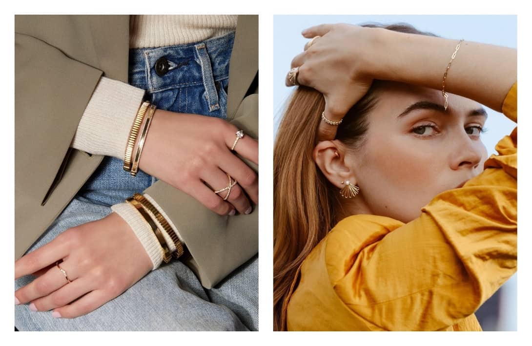 11 Conscious Jewelry Brands You Can Covet With A Clear Conscience #consciousjewelry #ecoconsciousjewelry #whatisconsciousjewelry #sociallyconsciousjewelry #earthconsciousjewelry #jewelryfortheecoconscious #consciousjewelrybrands #bestconsciousjewelry #sustainablejungle Images by Aurate