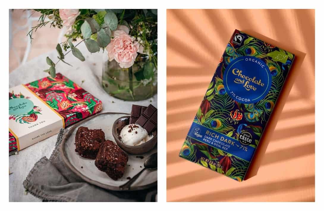 10 UK Ethical Chocolate Brands Taking A Bite Out Of Inequality #ethicalchocolateUK #mostethicalchocolateUK #ethicalveganchocolateUK #ethicalchocolatecompaniesUK #ethicalchocolatebrandsUK #bestethicalchocolateUK #sustainablechocolate #sustainablechocolatebrands #sustainablechocolatepackaging #sustainablechocolatebars #sustainablechocolateUK #fairtradechocolate #ecofriendlychocolate #sustainablejungle Images by Chocolate and Love