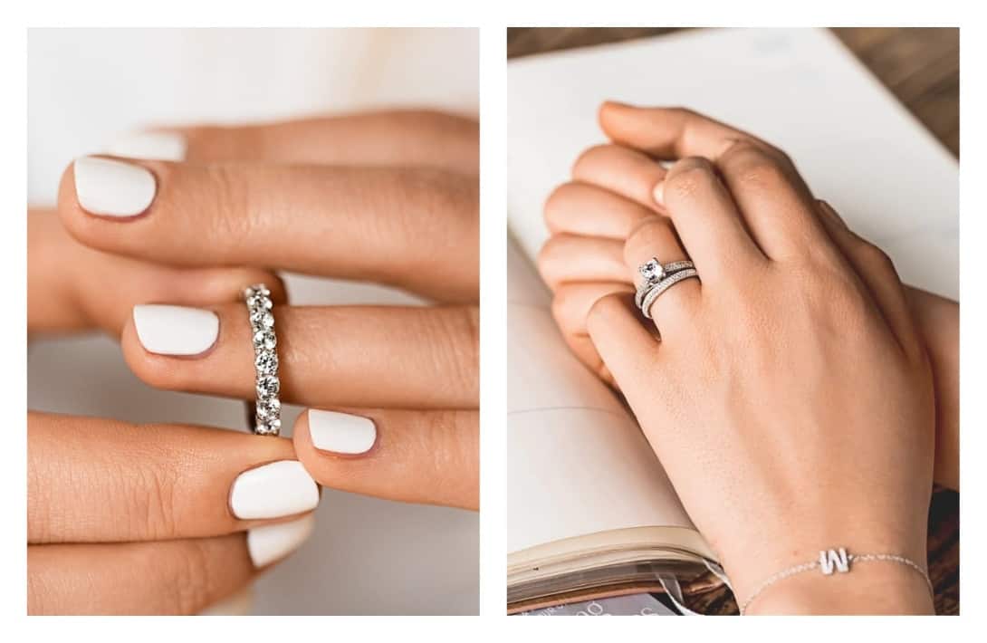 13 Eco Friendly Wedding Rings For A Sustainable Start to Forever #ecofriendlyweddingrings #bestecofriendlyweddingrings #ecoweddingrings #ecofriendlyweddingbands #sustainableweddingrings #recycledweddingrings #ethicalweddingrings #environmentallyfriendlyweddingrings #sustainablejungle Images by MiaDonna