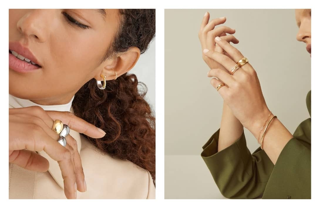 11 Conscious Jewelry Brands You Can Covet With A Clear Conscience #consciousjewelry #ecoconsciousjewelry #whatisconsciousjewelry #sociallyconsciousjewelry #earthconsciousjewelry #jewelryfortheecoconscious #consciousjewelrybrands #bestconsciousjewelry #sustainablejungle Images by Mejuri