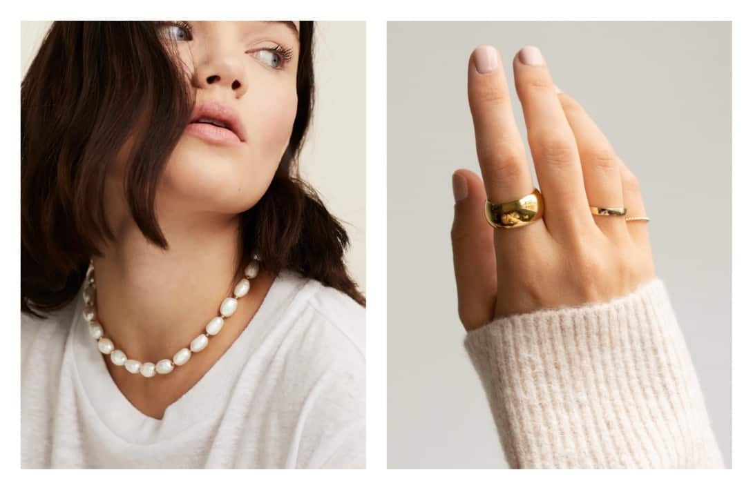 13 Sustainable Jewelry Brands For The Most Ethical Bling #sustainablejewelrybrands #ethicaljewelrybrands #ethicalfinejewelrybrands #ecofriendlyjewelry #ecofriendlysustainablejewelrybrands #sustainablejungle Images by Mejuri