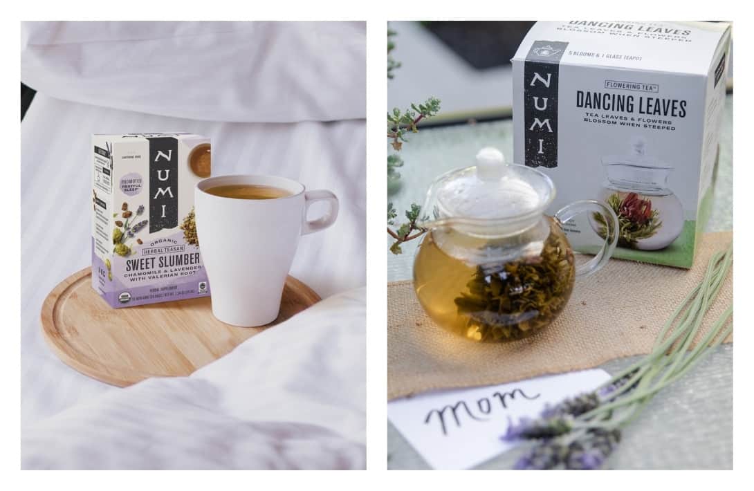 11 Zero Waste Tea Companies Brewing Plastic Free Cuppas #zerowastetea #zerowasteteacompanies #zerowasteteabrands #zerowasteteabags #zerowasteteapackaging #bestzerowastetea #zerowastetealeaves #sustainablejungle Images by Numi