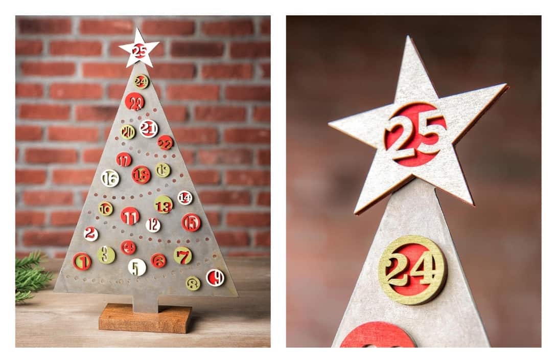 Reusable Advent Calendars For A Conscious Christmas Countdown #reusableadventcalendars #reusableadventcalendarsUK #adventcalendarsthatarereusable #DIYreusableadventcalendars #bestreusableadventcalendars #bestreusableadventcalendarsonetsy #etsyreusableadventcalendars #sustainablejungle Images by Seaside Metal Design