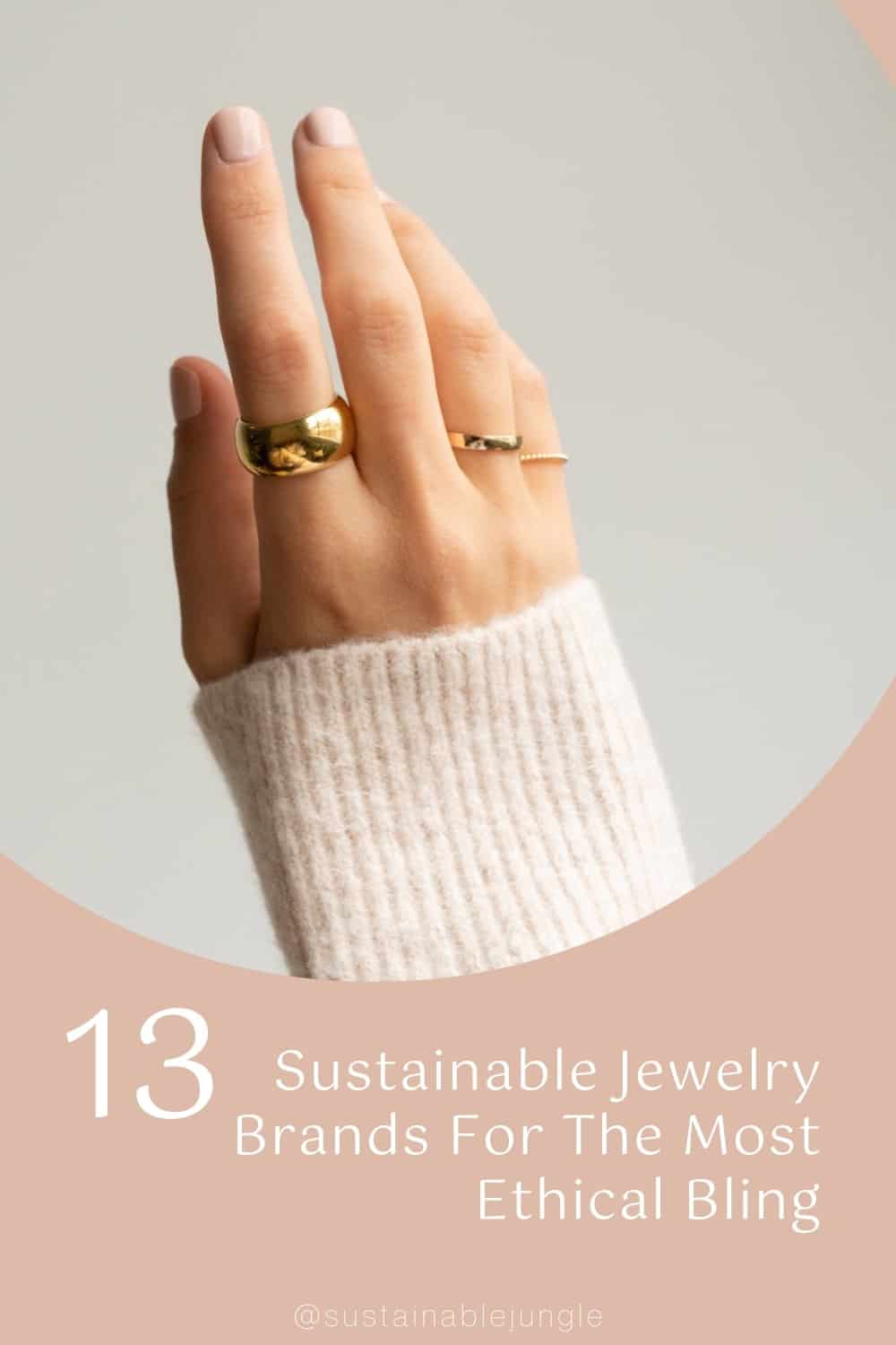 13 Sustainable Jewelry Brands For The Most Ethical Bling #sustainablejewelrybrands #ethicaljewelrybrands #ethicalfinejewelrybrands #ecofriendlyjewelry #ecofriendlysustainablejewelrybrands #sustainablejungle Image by Mejuri