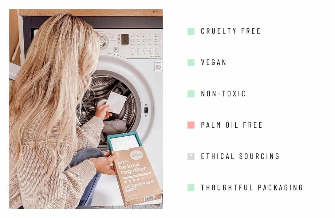 Zero Waste Laundry Detergent Brands Taking Plastic Loads Off Landfills #zerowatelaundrydetergent #bestzerowatelaundrydetergent #plasticfreelaundrydetergent #zerowatelaundrydetergentbrands #sustainablejugle Image by Kind Laundry