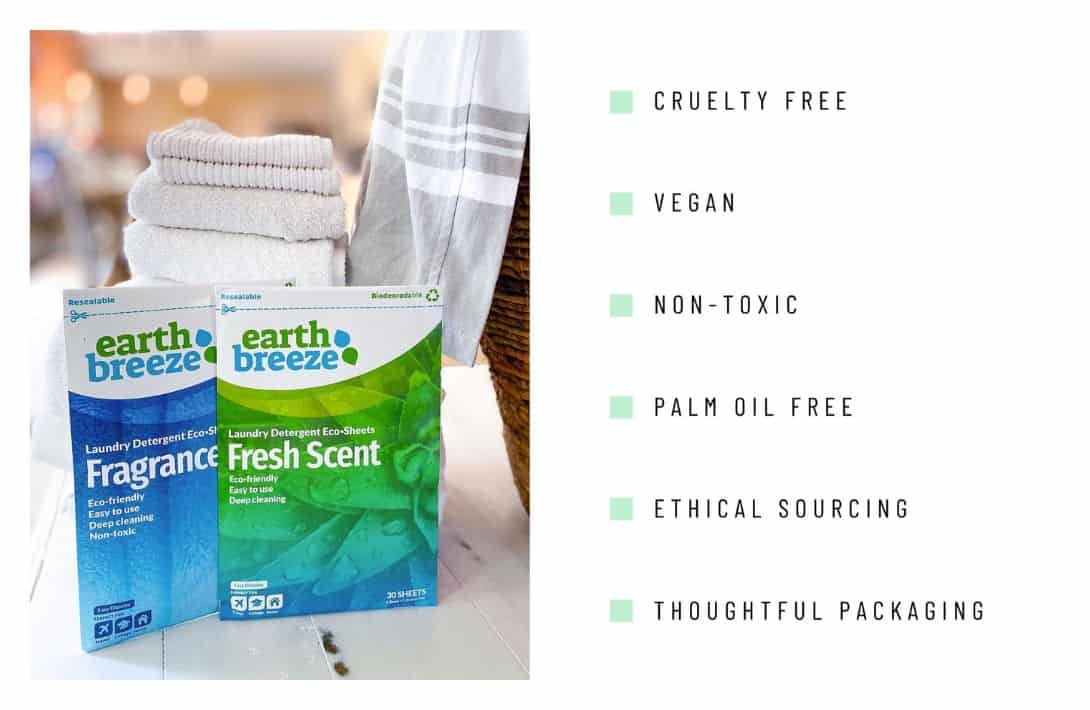 Eco-friendly Laundry Detergent: 12 Brands Taking A Load Off The Planet #ecofriendlylaundrydetergent #sustainablejungle Image by Earth Breeze