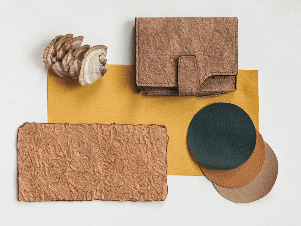 What Is Vegan Leather And Is It Sustainable? #veganleather #fauxveganleather #whatisveganleather #whatisveganleathermadeof #sustainablejungle Image by marchenko_family via Canva Pro