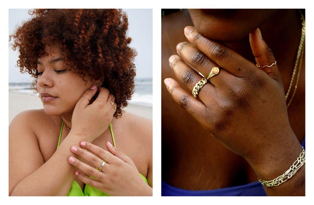 11 Minimalist Jewelry Brands: Simple, Stunning and (More) Sustainable Images by Automic Gold #minimalistjewelry #sustainablejungle