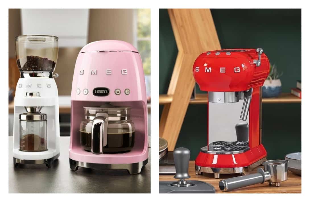 14 Plastic-Free Coffee Makers: See Ya Latte, BPA #plasticfreecoffeemaker #plasticfreecoffeemakers #bestplasticfreecoffeemaker #nonplasticcoffeemaker #lowplasticcoffeemaker #plasticfreecoffeemakersmadeintheusa #sustainablejungle Images by SMEG