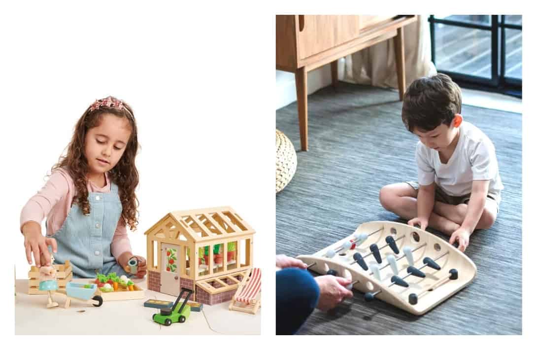 29 Sustainable & Eco-Friendly Gifts For Your Low-Impact Loved Ones #ecofriendlygifts #bestecofriendlygifts #ecofriendlygiftideas #ecofriendlychristmasgifts #sustainablegifts #bestsustainablegifts #sustainablegiftideas #sustainablejungle Images by Tender Leaf Toys & PlanToys