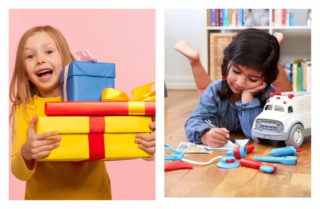 31 Low & Zero Waste Gifts For Every Plastic Free Present List Images by ToyLibrary and Whirli #zerowastegifts #sustainablejungle