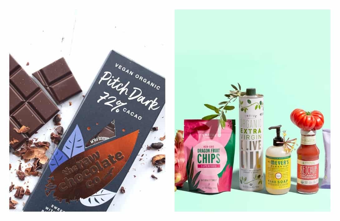 23 Gifts For Minimalists: When Less Is So Much More #giftsforminimalists #minimalistgifts #bestminimalistgifts #minimalistgiftsforher #minimalistchristmasgifts #christmasgiftsforminimalists #sustainablejungle Images by Raw Chocolate Company & Thrive Market