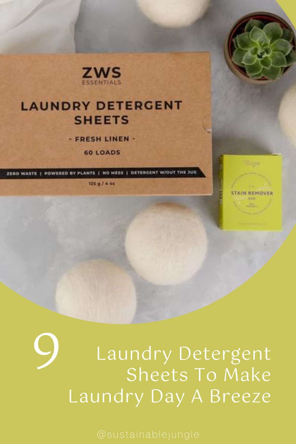 9 Laundry Detergent Sheets To Make Laundry Day A Breeze Image by ZeroWasteStore #laundrydetergentsheets #bestlaundrydetergentsheets #sustainablejungle