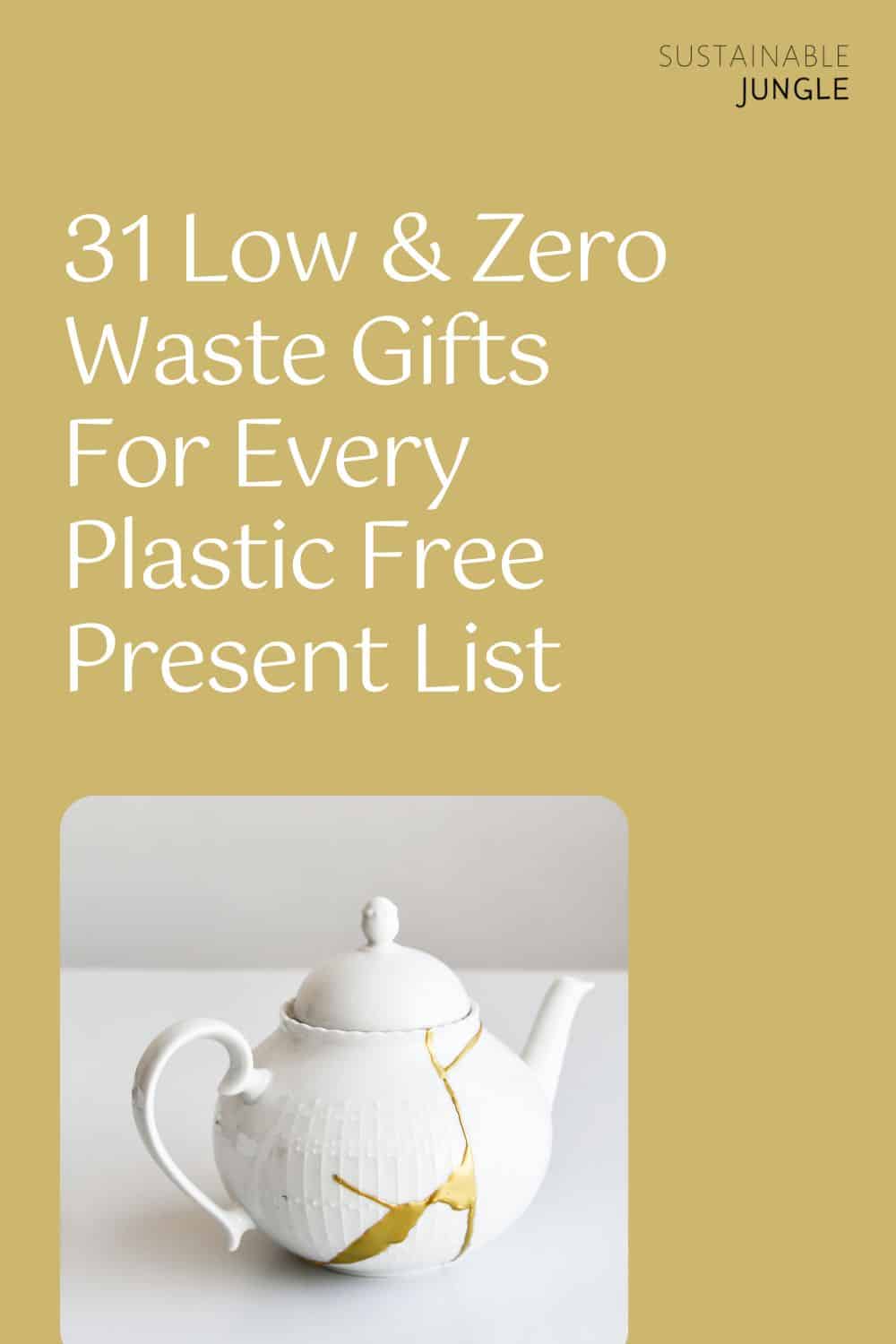 31 Low & Zero Waste Gifts For Every Plastic Free Present List Image by Sugru #zerowastegifts #sustainablejungle