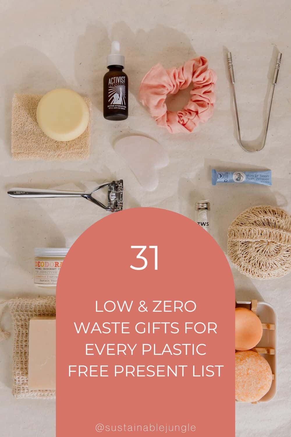31 Low & Zero Waste Gifts For Every Plastic Free Present List Image by ZeroWasteStore #zerowastegifts #sustainablejungle
