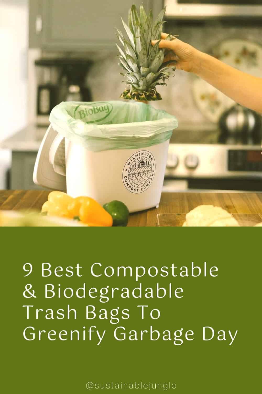 Gardenatomy 13 Gallon Large Biodegradable Trash Bags for Tall Kitchen Trash  Cans - Strong yet Decompostable in Landfills and Compost Pile - Compost