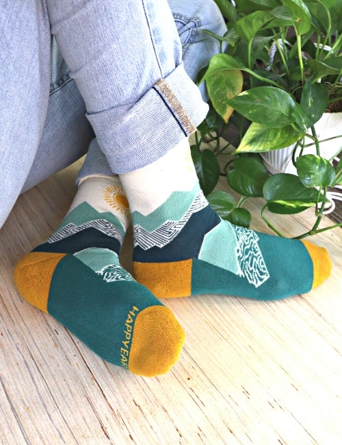 11 Sustainable Socks Leaving Only Eco-Friendly Footprints Image by Sustainable Jungle #sustainablesocks #ecofriendlysocks #organicsustainablesocks #ethicalsustainablesocks #bestsustainablesocks #ecosocks #sustainablejungle