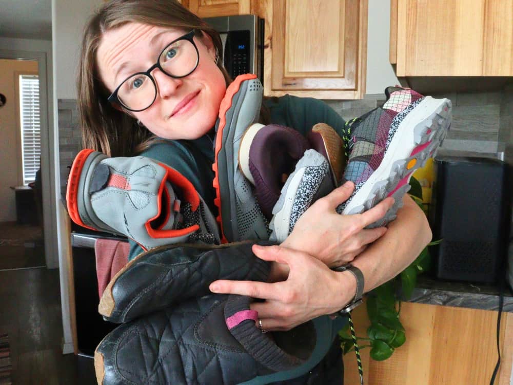 From Worn In to Worn Out: What To Do With Old Shoes Image by Sustainable Jungle #whattodowitholdshoes #whattodowitholdwonroutshoes #ideasforoldshoes #sustainablejungle