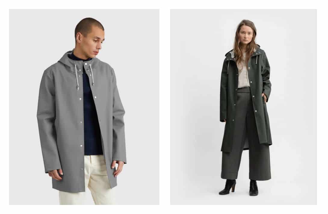 11 Sustainable Rain Jackets & Raincoats Turning Grey Days Green Images by Baxter Wood #sustainableraincoats #sustainablerainjackets #ecofriendlyraincoats #ecofriendlyrainjackets #sustainablewaterproofjackets #sustainablejungle