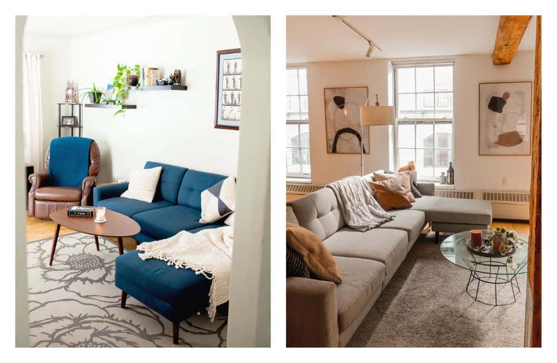 9 Eco-Friendly Sofas & Couches For The Best Sustainable Staycation Images by Burrow #ecofriendlycouches #ecofriendlysofas #ecofriendlysofabed #ecofriendlysectionalcouches #sustainablecouches #sustainablesofas #sustainablejungle