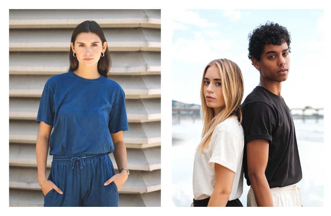 9 Organic Cotton T-Shirts That Are V (Neck) Good For The Planet #organiccottontshirts #organictshirts #organictees #organiccottontees #bestorganiccottontshirts #organiccottontshirtsbrands #sustainablejungle Images by Harvest & Mill