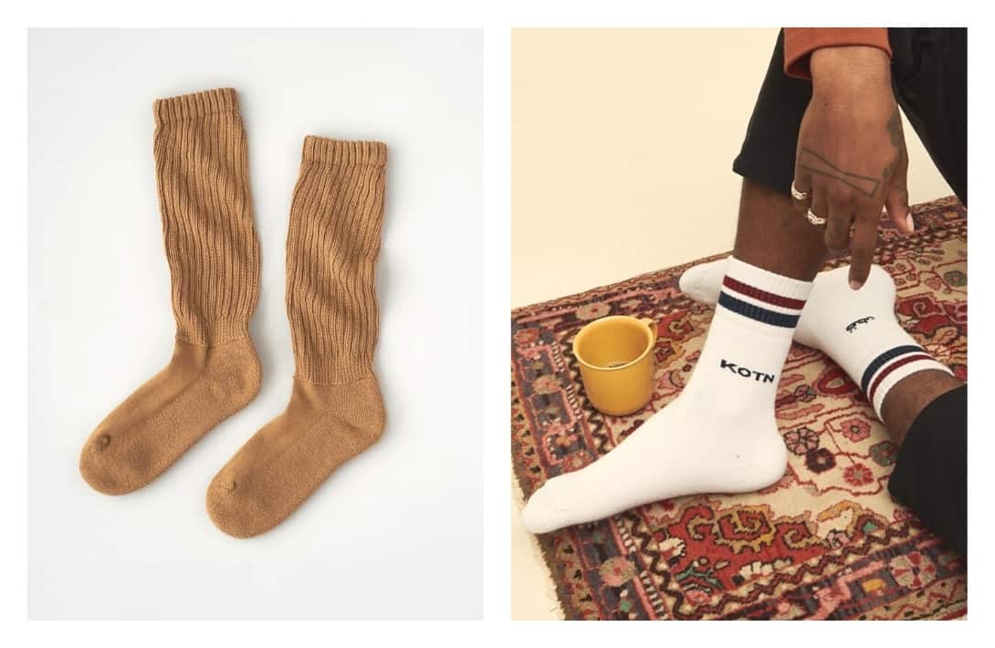 11 Sustainable Socks Leaving Only Eco-Friendly Footprints #sustainablesocks #ecofriendlysocks #organicsustainablesocks #ethicalsustainablesocks #bestsustainablesocks #ecosocks #sustainablejungle Images by Kotn