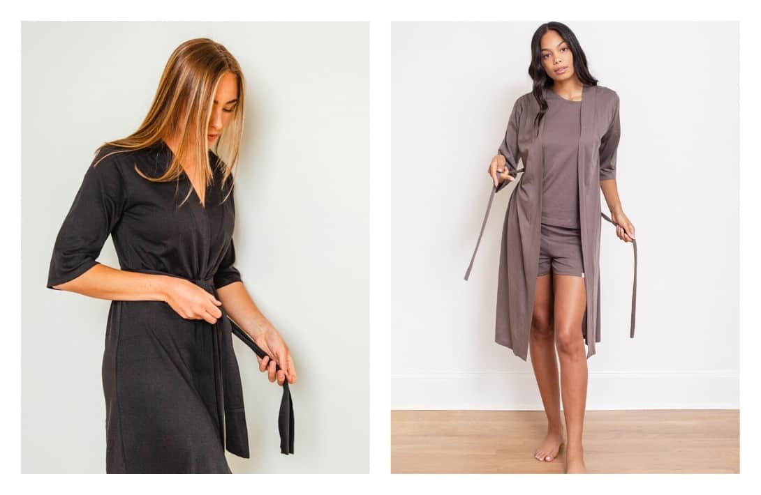 9 Organic Robes To Have You Feeling Like Responsible Royalty #organicrobes #organicbathrobes #organiccottonrobes #sustainablerobes #bestorganicrobes #sustainablebathrobes #sustainablejungle Images by Leena & Lu