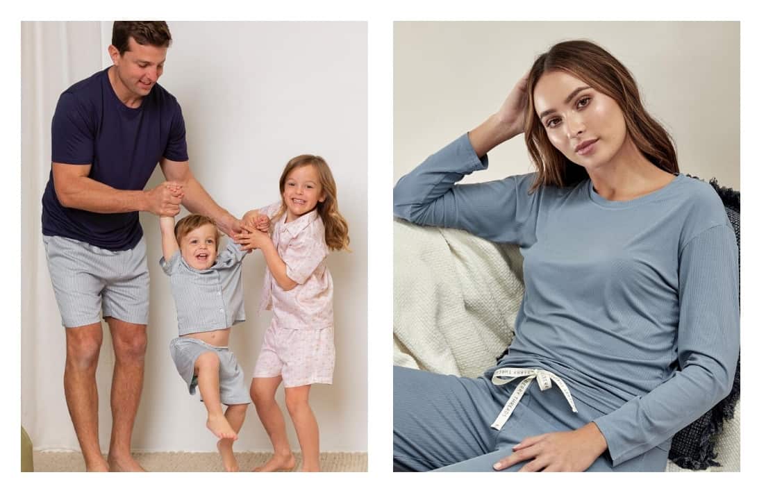 Sleep Like A (Panda) Bear With 10 Eco-Cool Bamboo Pajamas #bamboopajamas #womensbamboopajamas #bestbabybamboopajamas #organicbamboopajamas #bamboopajamasets #bamboosleepwear #sustainablejungle Images by Mulberry Threads