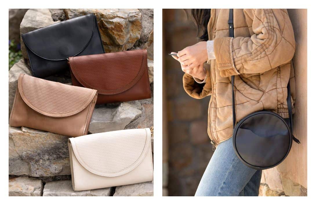 11 Sustainable Bags & Purses To Eco-ntain All Your Essentials Images by Nisolo #sustainablebags #sustainablehandbags #sustainablepurses #ecofriendlybags #ecofriendlyhandbags #ecofriendlypurses #ethicalbags