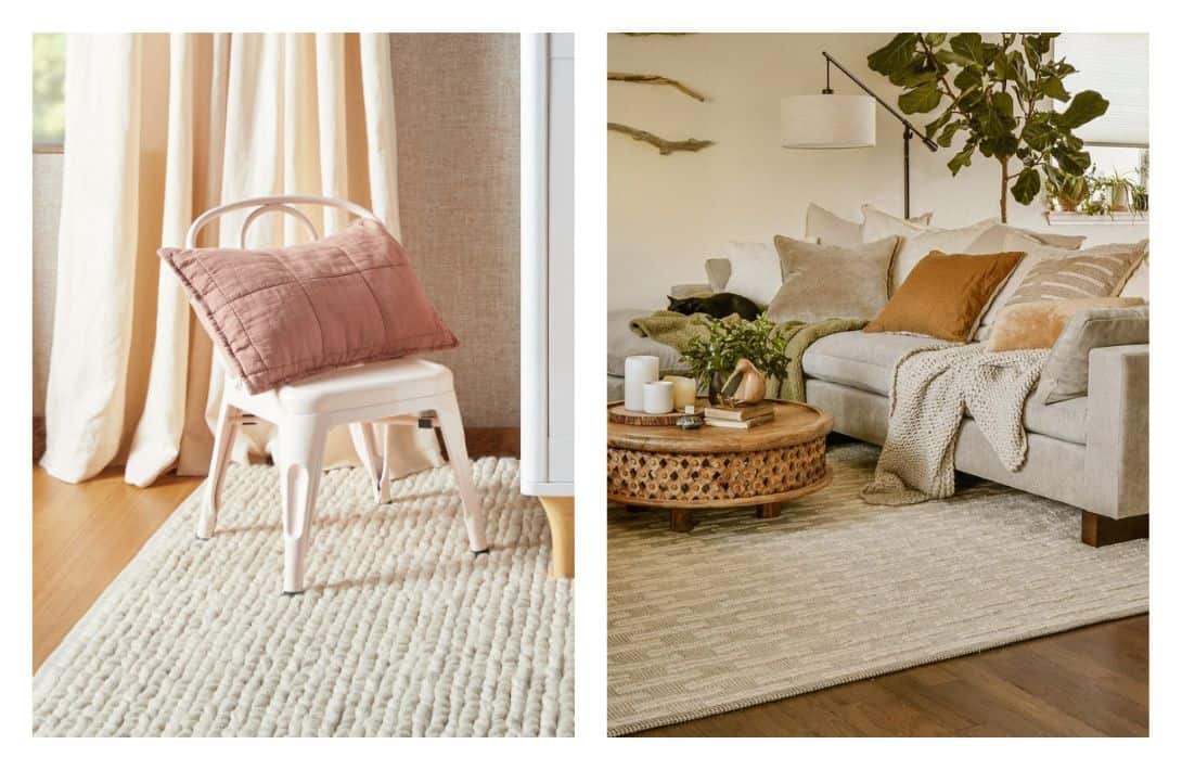 11 Sustainable Rugs To Elevate Your Eco-Friendly Home Images by Parachute #sustainablerugs #sustainablearearugs #sustainableorganicrugs #ecofriendlyrugs #ecorugs #sustainablejungle