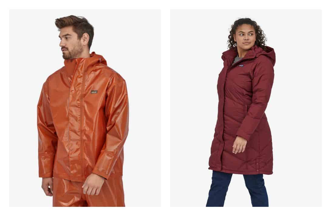 11 Sustainable Rain Jackets & Raincoats Turning Grey Days Green Images by Patagonia #sustainableraincoats #sustainablerainjackets #ecofriendlyraincoats #ecofriendlyrainjackets #sustainablewaterproofjackets #sustainablejungle