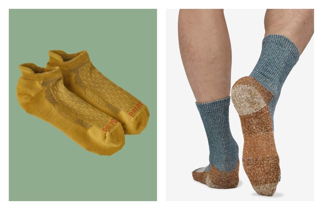 11 Sustainable Socks Leaving Only Eco-Friendly Footprints #sustainablesocks #ecofriendlysocks #organicsustainablesocks #ethicalsustainablesocks #bestsustainablesocks #ecosocks #sustainablejungle Images by Patagonia