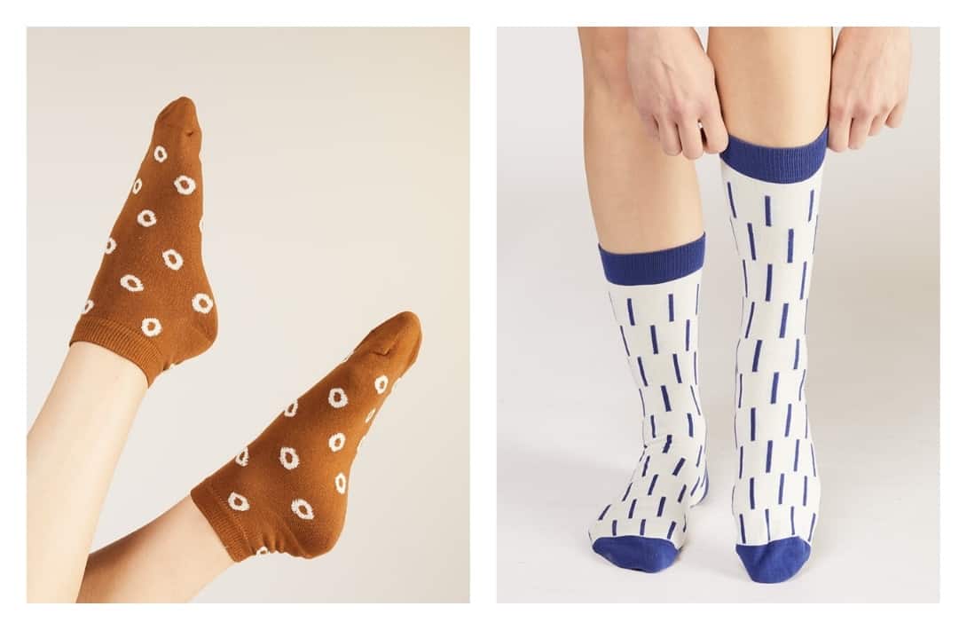 11 Sustainable Socks Leaving Only Eco-Friendly Footprints #sustainablesocks #ecofriendlysocks #organicsustainablesocks #ethicalsustainablesocks #bestsustainablesocks #ecosocks #sustainablejungle Images by People Tree