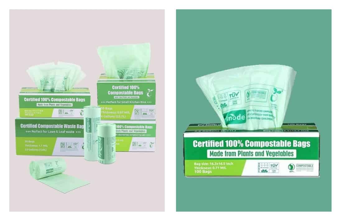 9 Best Compostable & Biodegradable Trash Bags To Greenify Garbage Day #biodegradabletrashbags #biodegradablegarbagebags #compotabletrashbags #compostablegarbagebags #bestbiodegradabletrashbags #bestcompostabletrashbags #sustainablejungle Images by Primode
