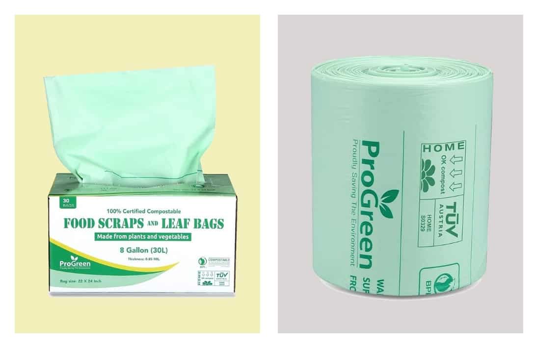 9 Best Compostable & Biodegradable Trash Bags To Greenify Garbage Day #biodegradabletrashbags #biodegradablegarbagebags #compotabletrashbags #compostablegarbagebags #bestbiodegradabletrashbags #bestcompostabletrashbags #sustainablejungle Images by ProGreen