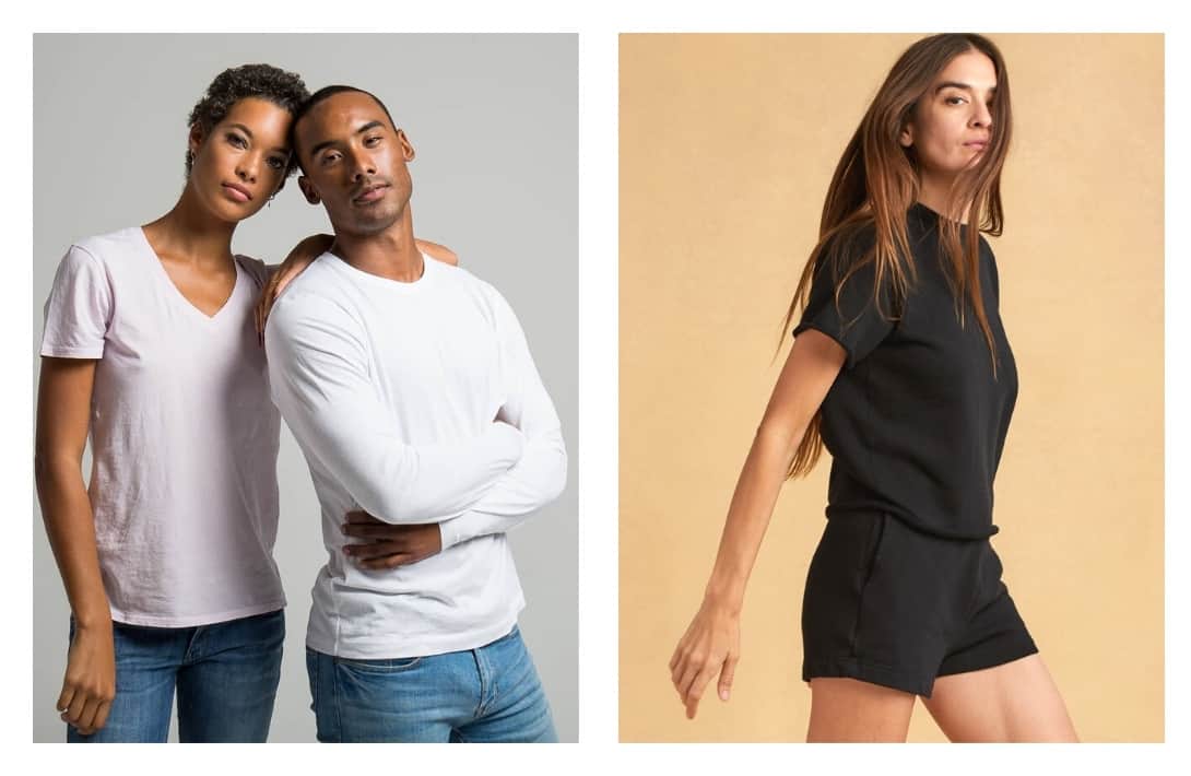 9 Organic Cotton T-Shirts That Are V (Neck) Good For The Planet #organiccottontshirts #organictshirts #organictees #organiccottontees #bestorganiccottontshirts #organiccottontshirtsbrands #sustainablejungle Images by The Classic T-Shirt Company