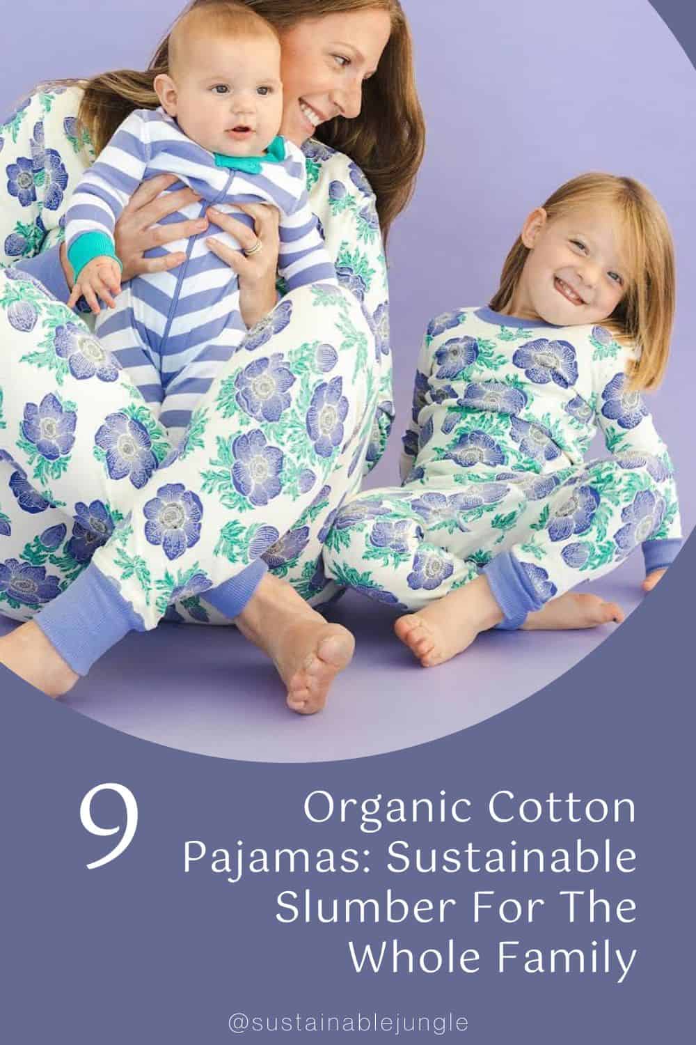 9 Organic Cotton Pajamas: Sustainable Slumber For The Whole Family Image by Mightly #organiccottonpajamas #organicpajamas #organiccottonpajamabrands #bestorganiccottonpajamas #womensorganiccottonpajamas #mensorganiccottonpajamas #sustainablejungle