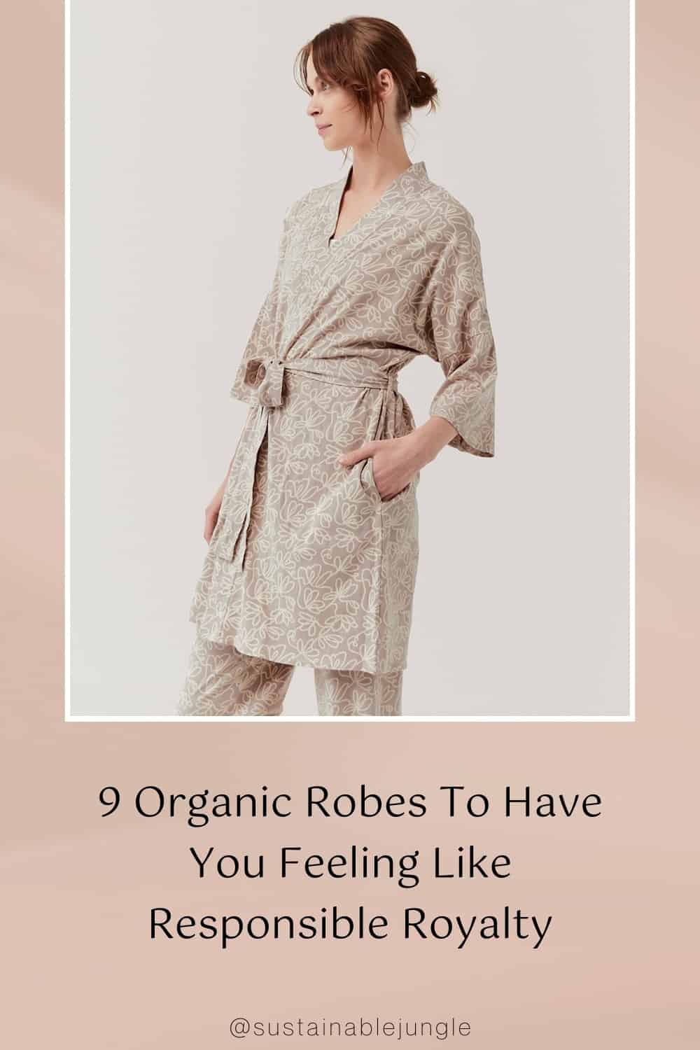 9 Organic Robes To Have You Feeling Like Responsible Royalty #organicrobes #organicbathrobes #organiccottonrobes #sustainablerobes #bestorganicrobes #sustainablebathrobes #sustainablejungle Image by Pact