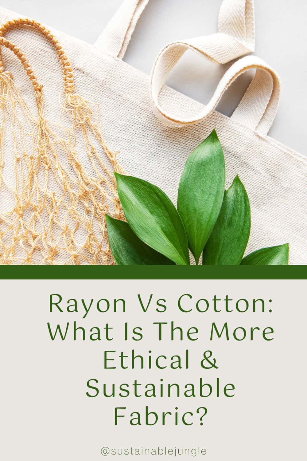 Rayon vs Cotton: What is the Difference Between the Two Popular Materials? Image by Olena Rudo via Canva Pro #rayonvscotton #cottonvsrayon #rayonfabricvscotton #bamboorayonvscotton #rayonvspolystervscotton #sustainablejungle