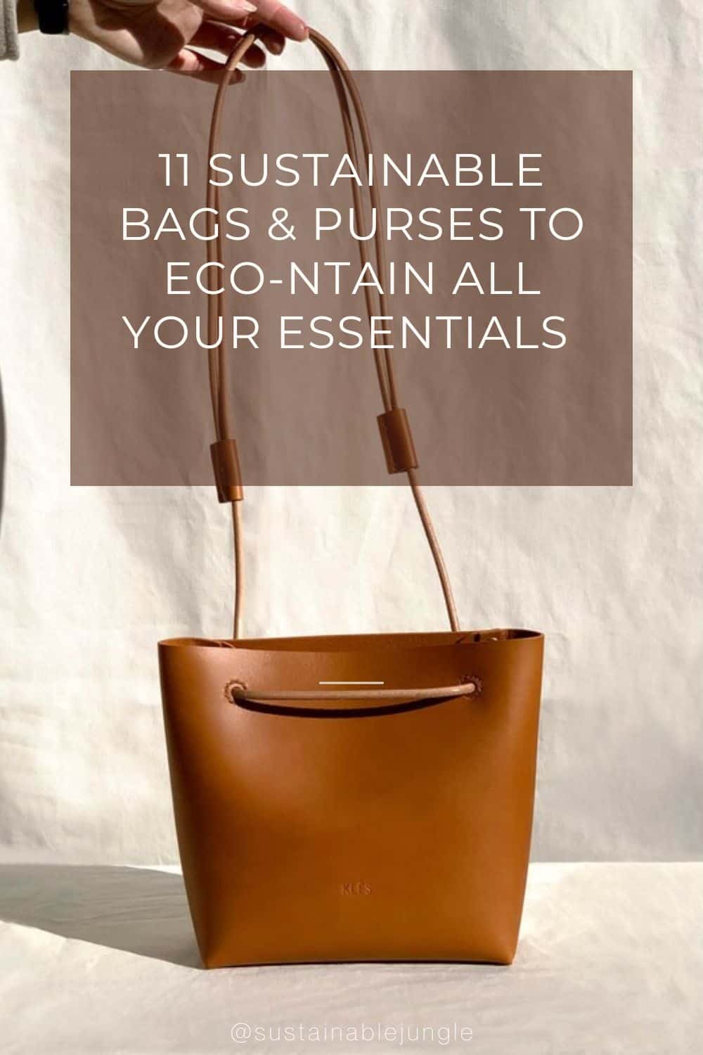 11 Sustainable Bags & Purses To Eco-ntain All Your Essentials Image by Klès #sustainablebags #sustainablehandbags #sustainablepurses #ecofriendlybags #ecofriendlyhandbags #ecofriendlypurses #ethicalbags