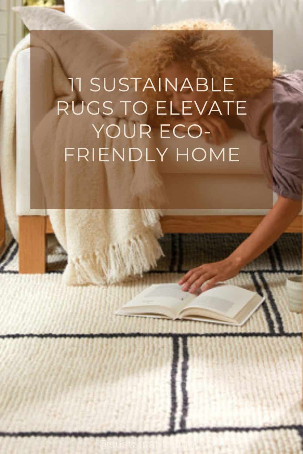 11 Sustainable Rugs To Elevate Your Eco-Friendly Home Image by Parachute #sustainablerugs #sustainablearearugs #sustainableorganicrugs #ecofriendlyrugs #ecorugs #sustainablejungle