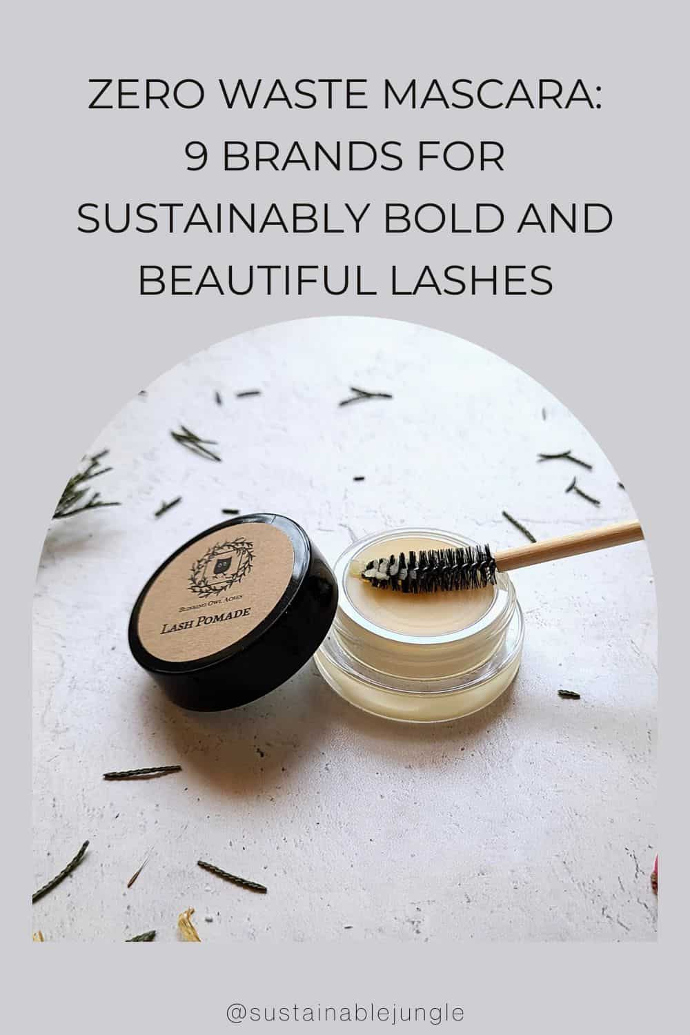 Zero Waste Mascara: 9 Brands For Sustainably Bold And Beautiful Lashes Image by Blinking Owl Acres #zerowastemascara #zerowastemascarabrands #bestzerowastemascara #plasticfreemascara #ecofriendlymascara #sustainablejungle