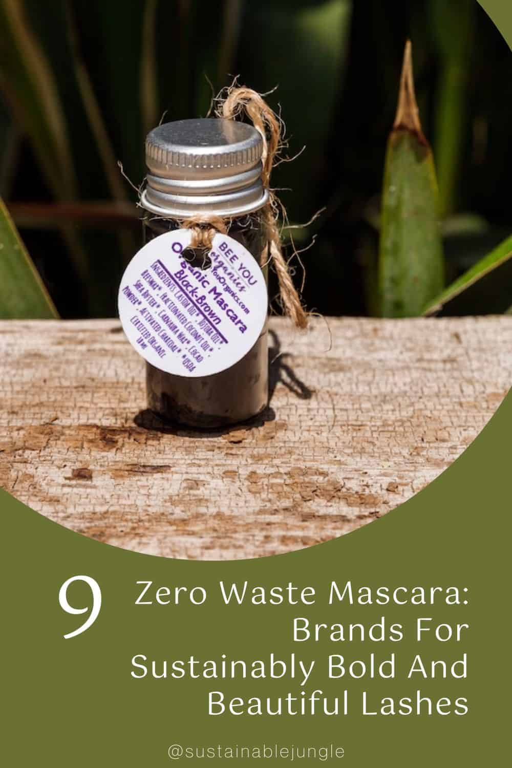 Zero Waste Mascara: 9 Brands For Sustainably Bold And Beautiful Lashes Image by Bee You Organics #zerowastemascara #zerowastemascarabrands #bestzerowastemascara #plasticfreemascara #ecofriendlymascara #sustainablejungle