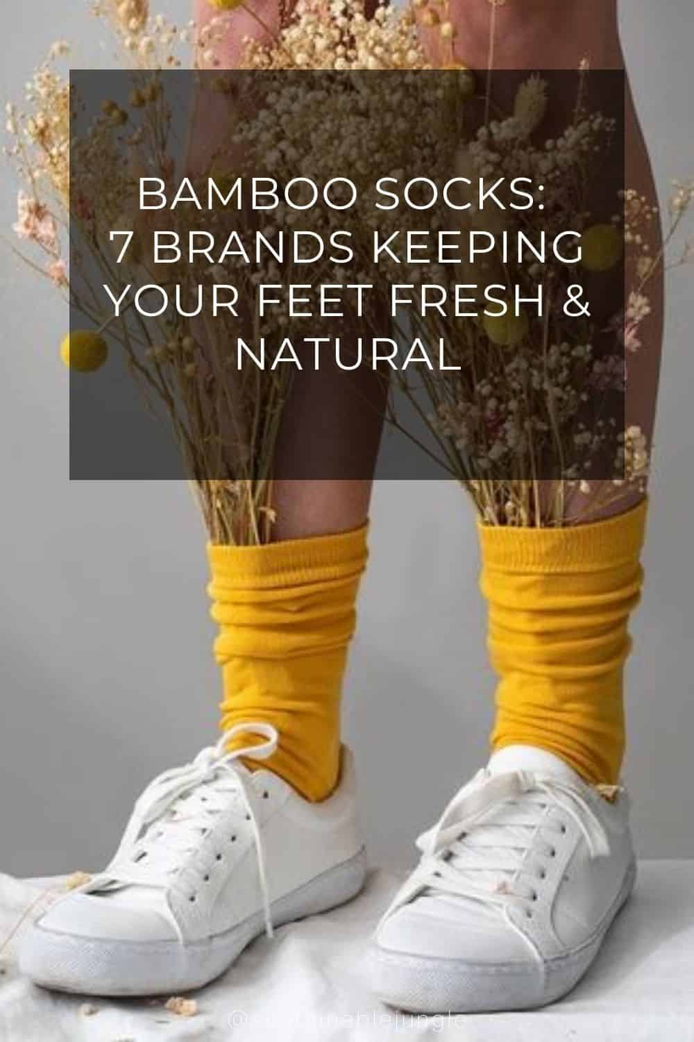 Bamboo Socks: 7 Brands Keeping Your Feet Fresh & Natural Image by Thought #bamboosocks #bambooanklesocks #bambooathleticsocks #organicbamboosocks #socksmadefrombamboo #bamboodresssocks #sustainablejungle